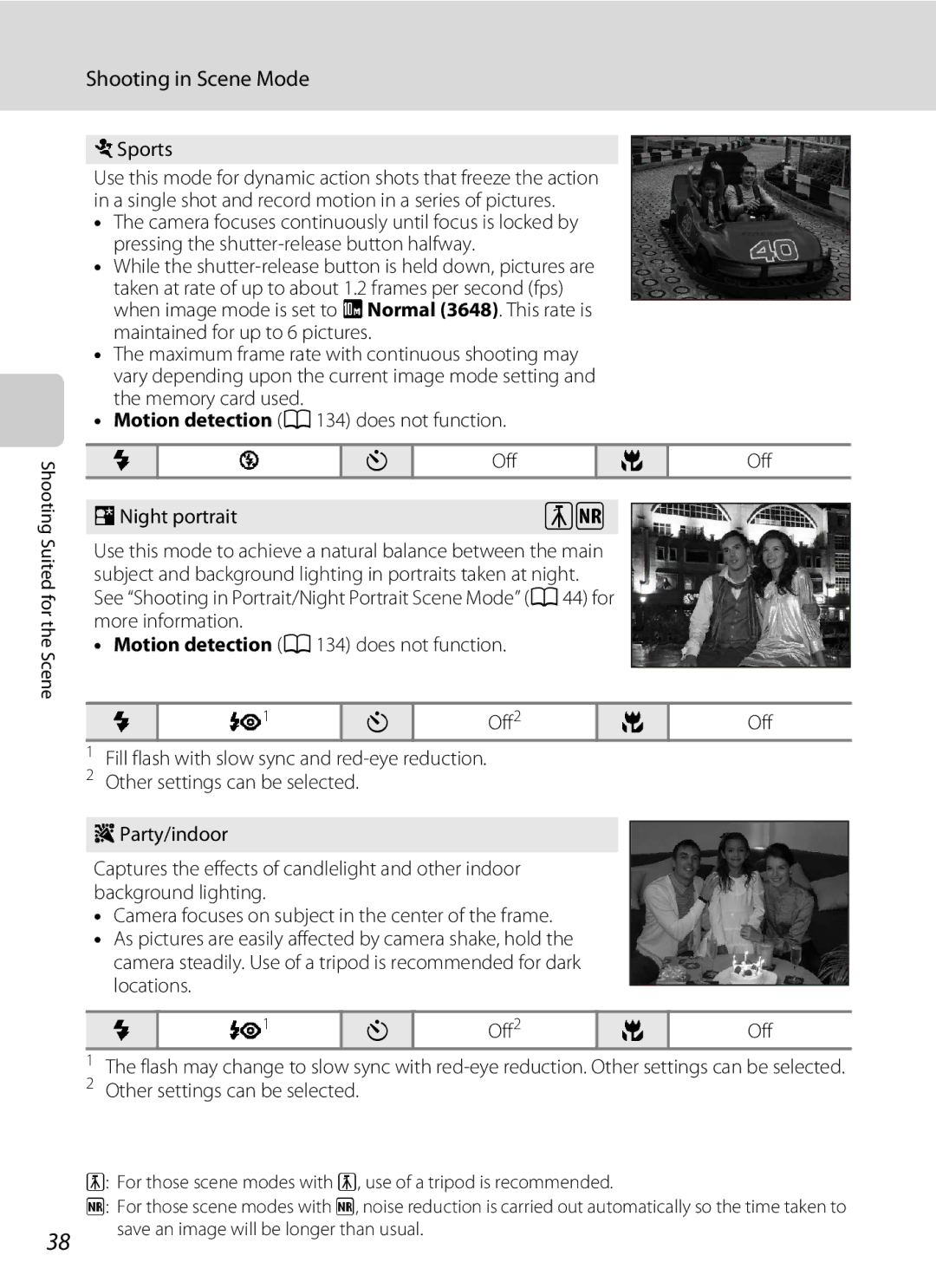 Nikon S230 user manual Sports 