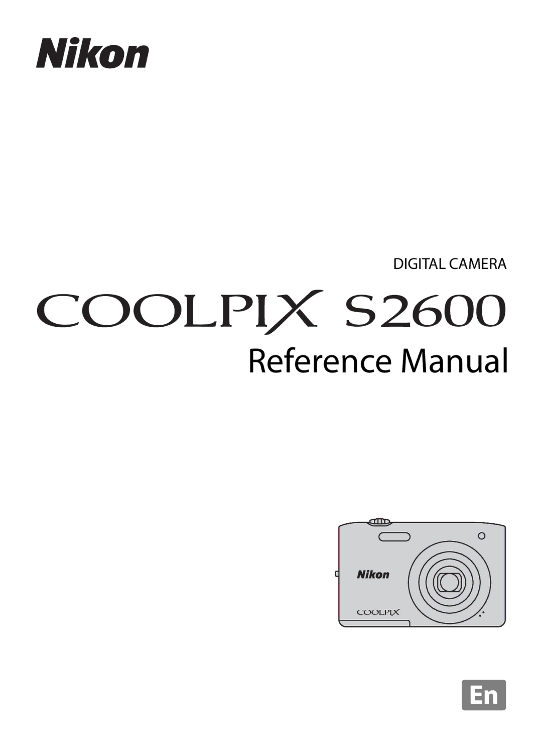 Nikon S2600 manual Reference Manual 