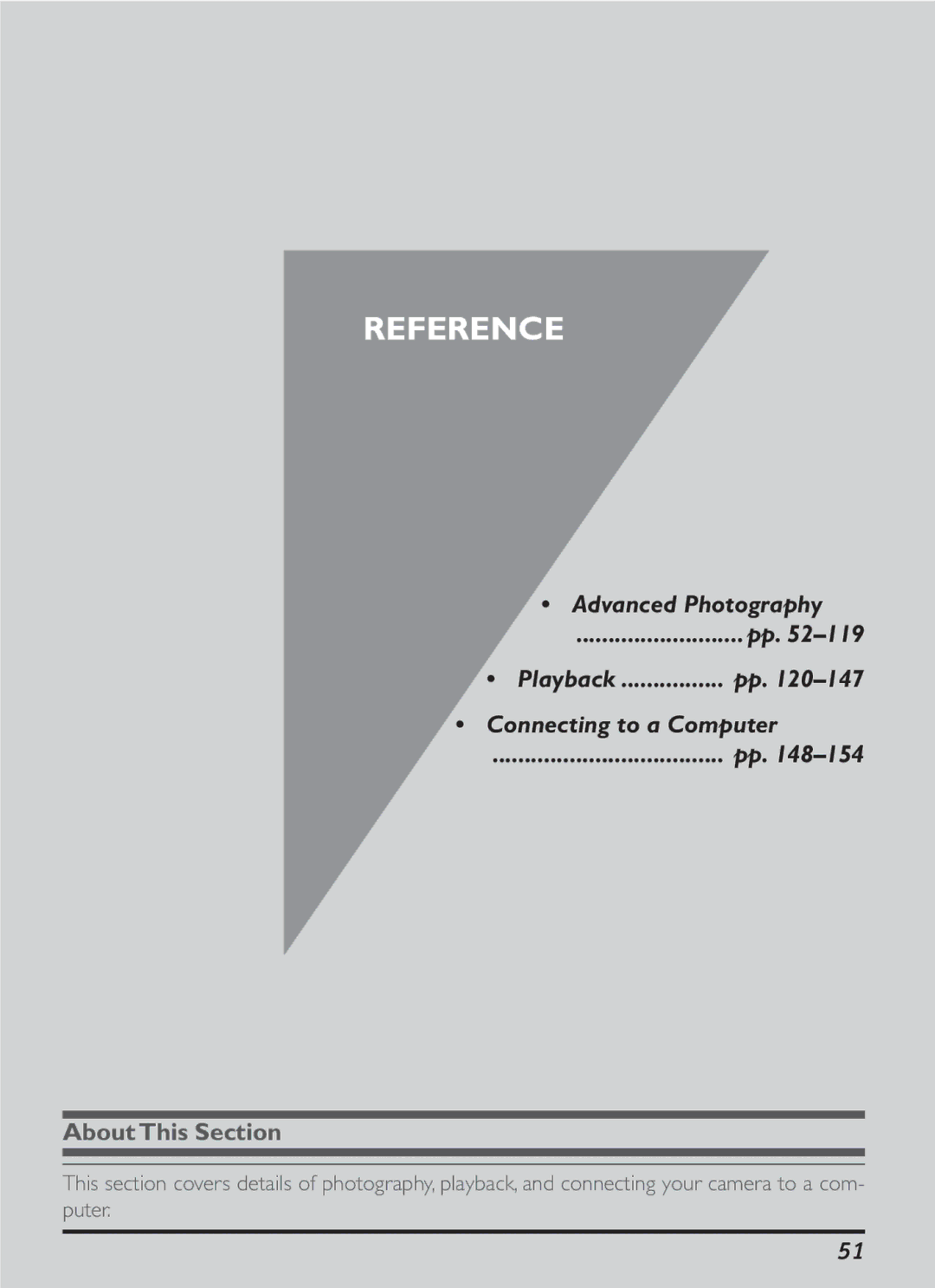 Nikon S2J00200401 user manual Reference, Advanced Photography Playback Connecting to a Computer 