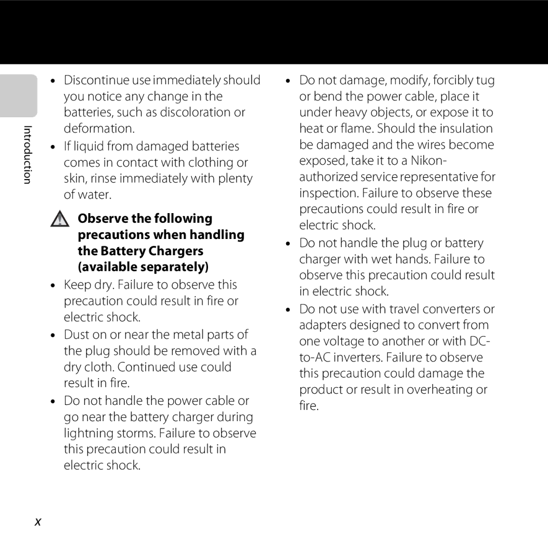 Nikon S30, 26317 manual Introduction 