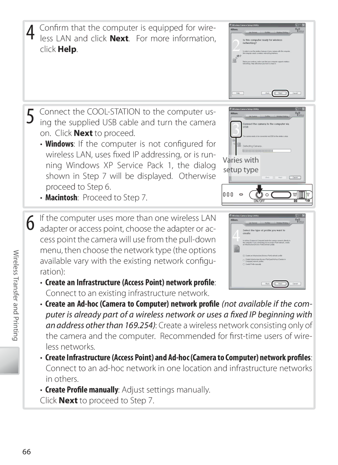 Nikon S6 manual On. Click Next to proceed, Ning Windows XP Service Pack 1, the dialog, Ration, Varies with, Setup type 