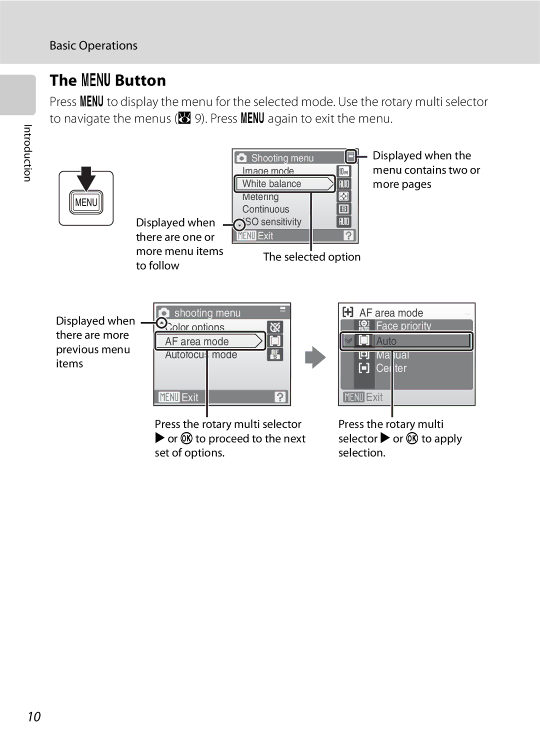 Nikon S600 user manual D Button, To follow 