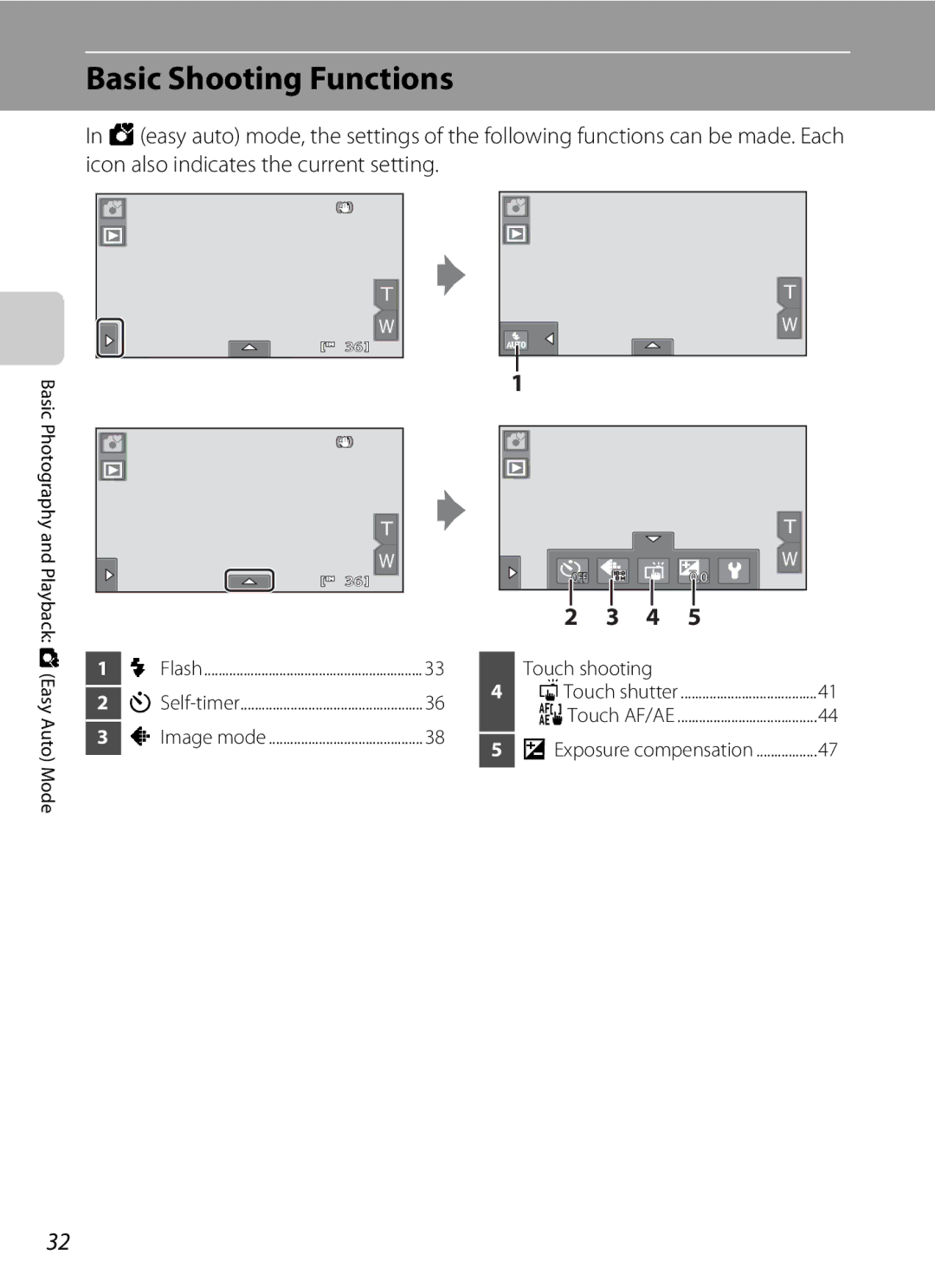 Nikon COOLPIXS80SIL, COOLPIXS80BK, COOLPIXS80BLUE, COOLPIXS80RD user manual Basic Shooting Functions, Image mode 