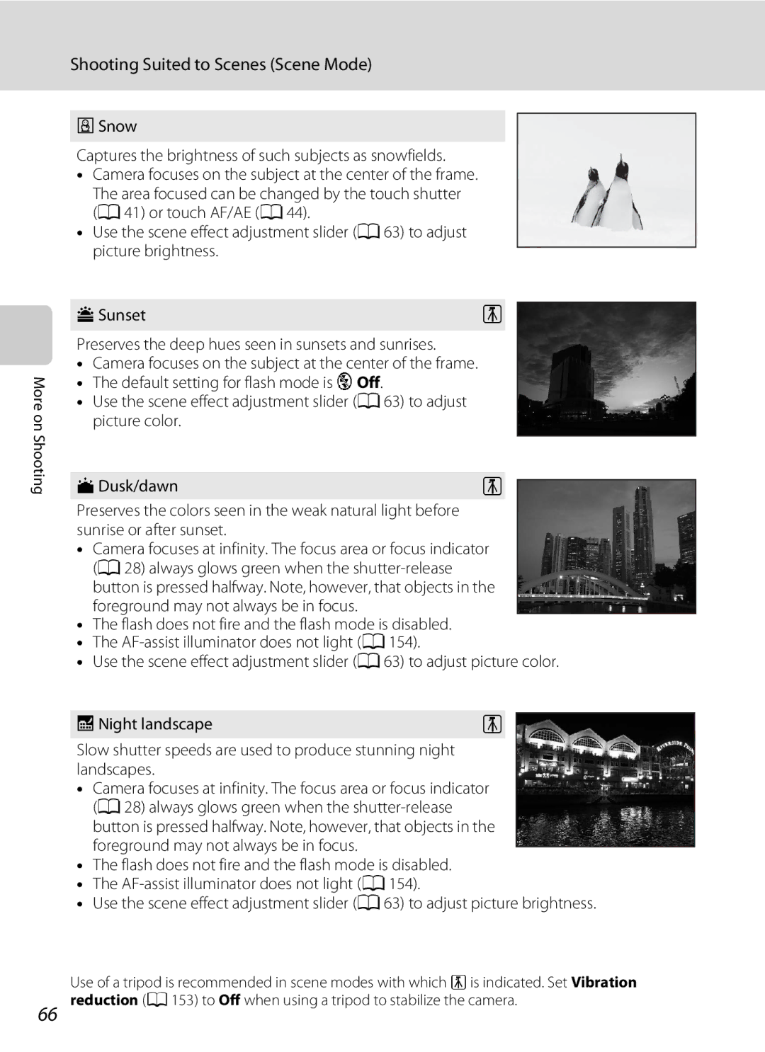 Nikon COOLPIXS80RD, COOLPIXS80BK, COOLPIXS80BLUE, COOLPIXS80SIL user manual Sunset 