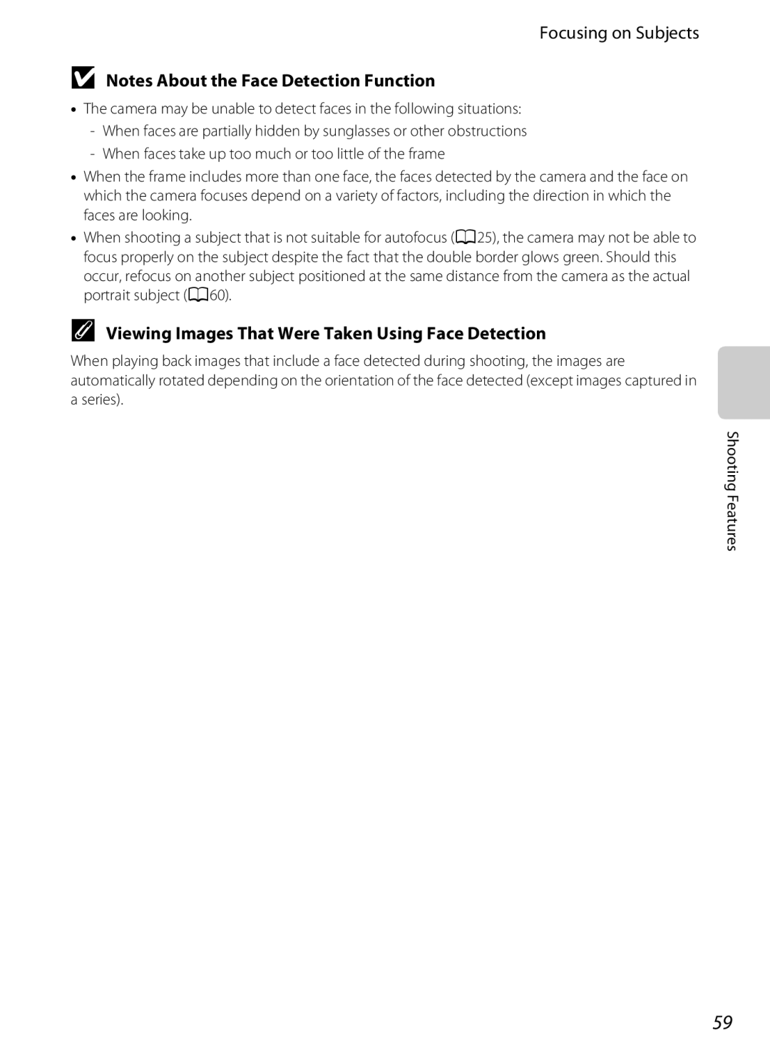 Nikon S800c manual Viewing Images That Were Taken Using Face Detection 