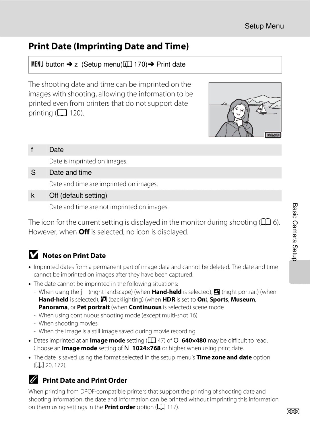 Nikon COOLPIXS9100BLK, COOLPIXS9100RED, CT1A01(11) Print Date Imprinting Date and Time, 177, Print Date and Print Order 