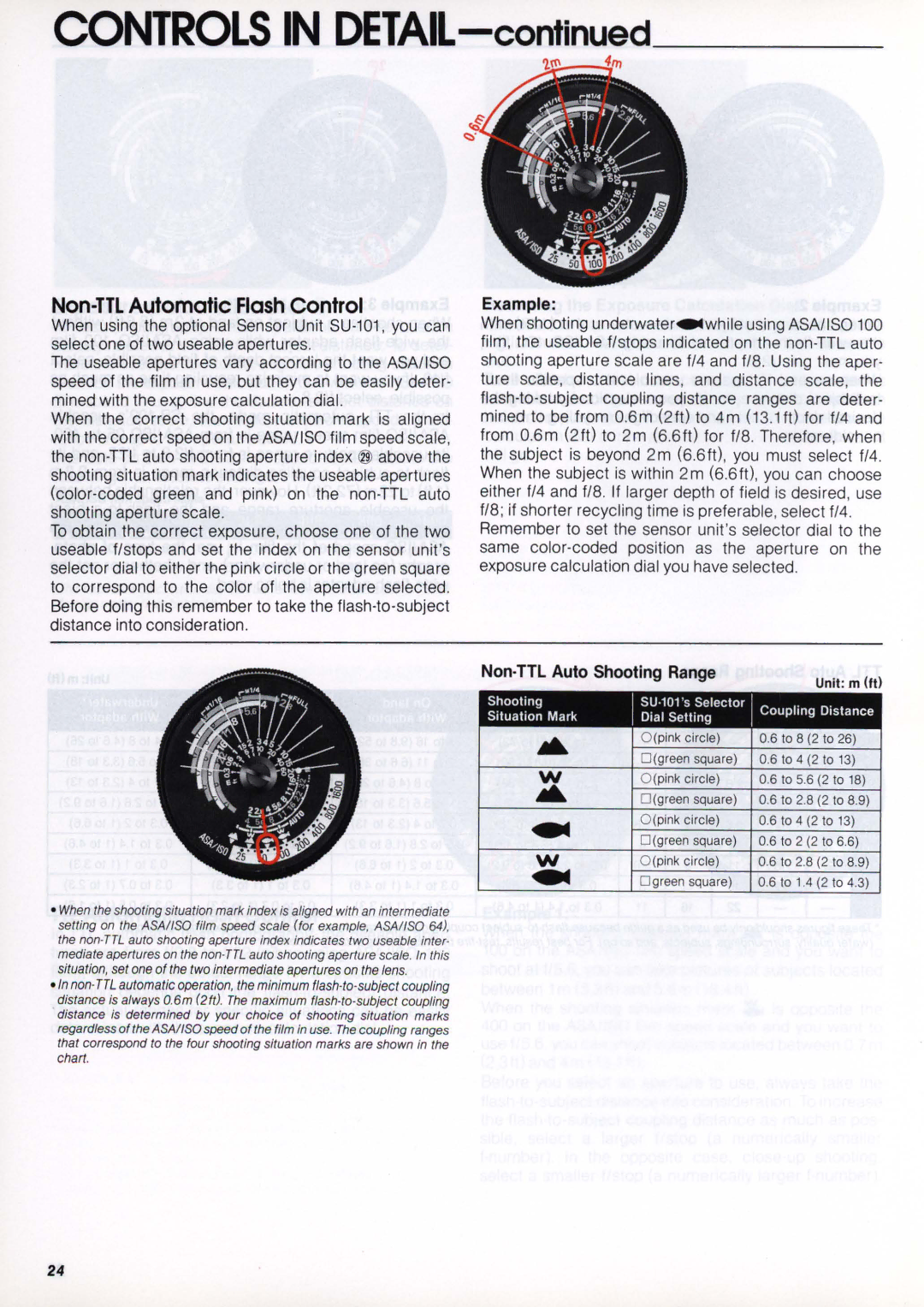 Nikon SB-102 instruction manual Non-TTL Automatic Flash Control, Example 