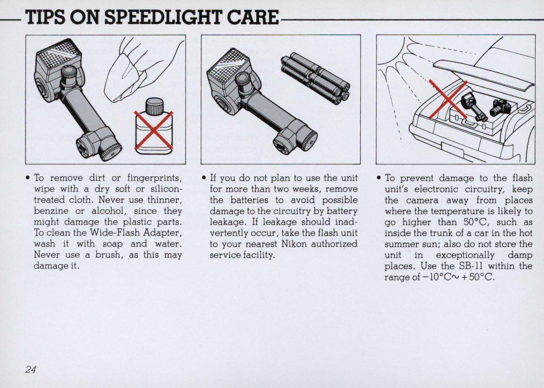 Nikon SB 11 instruction manual 