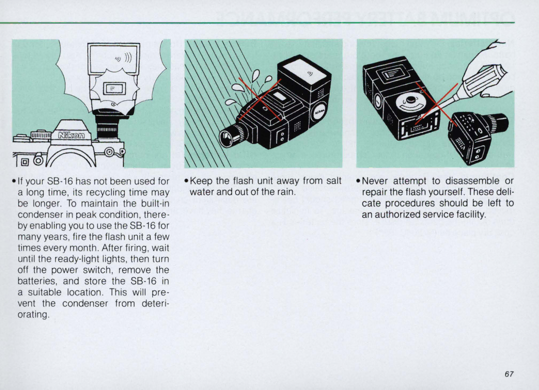 Nikon SB-16 instruction manual 