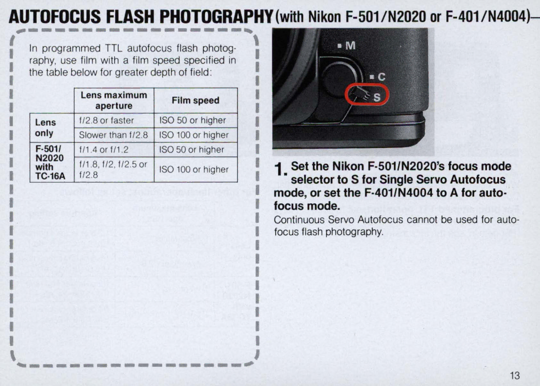 Nikon SB-22 instruction manual ~ 