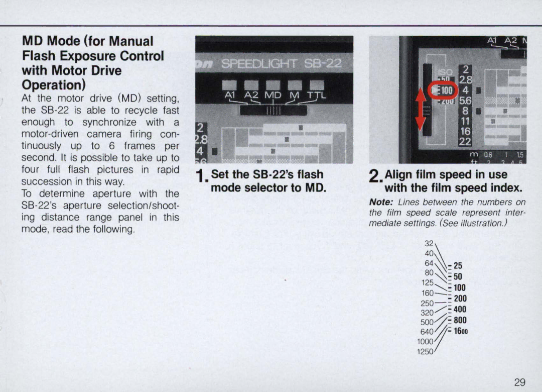 Nikon SB-22 instruction manual 32~~~25 