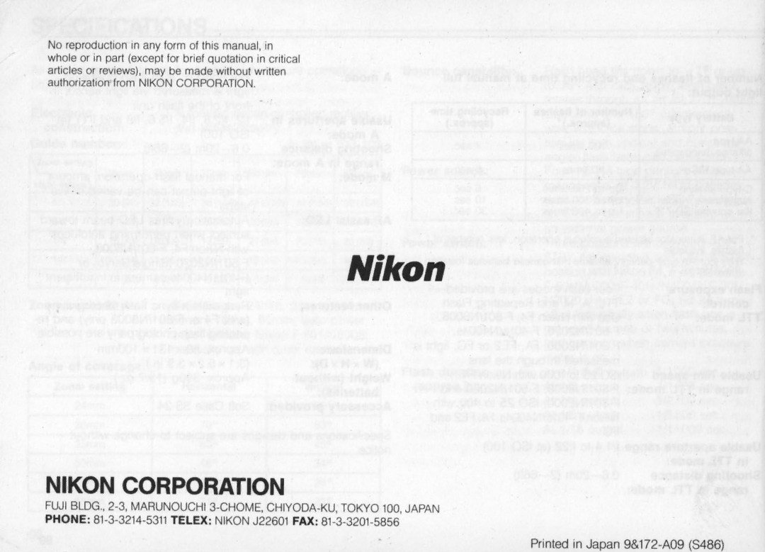 Nikon SB-24 instruction manual Nikon 