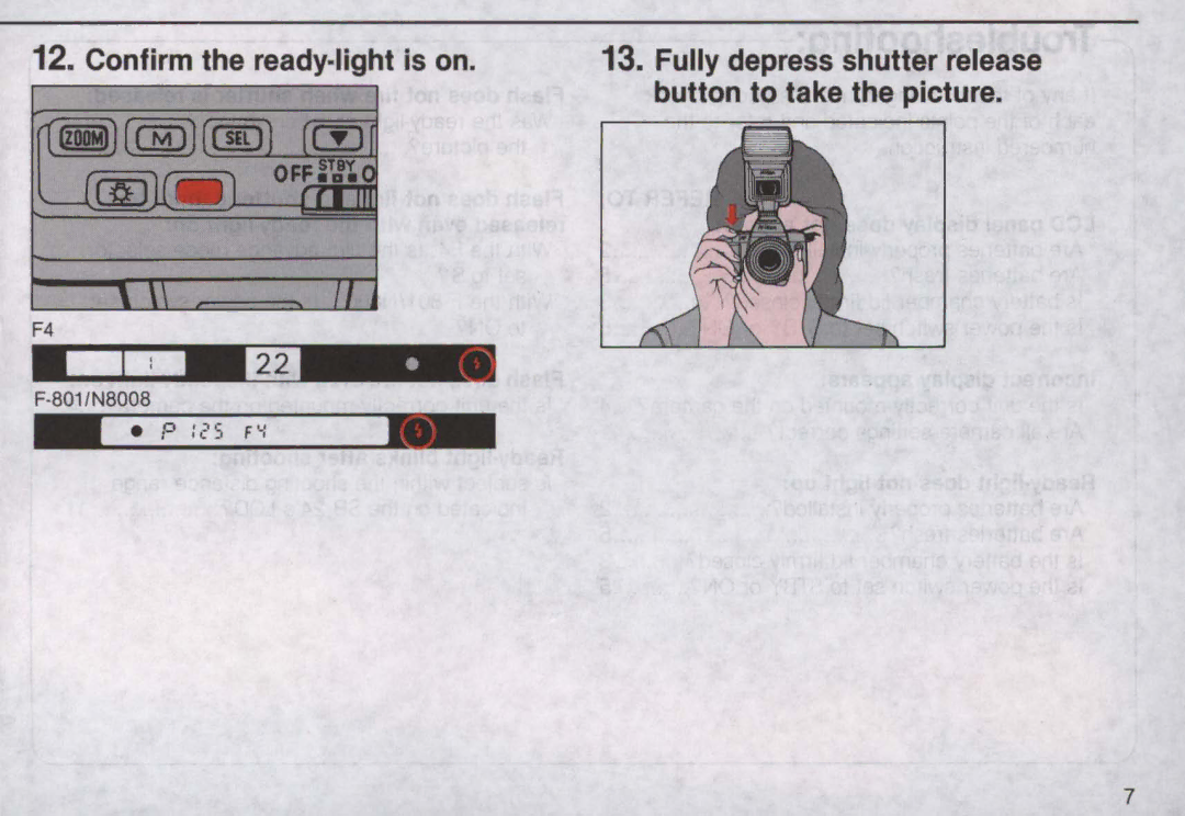 Nikon SB-24 instruction manual Confirm the ready·light is on 