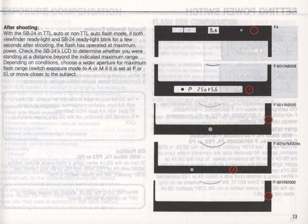 Nikon SB-24 instruction manual After shooting, Or move closer to the subject 