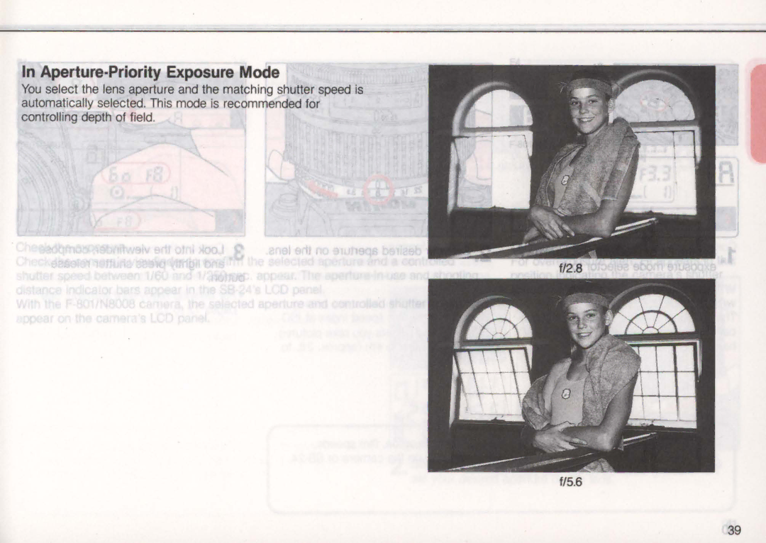 Nikon SB-24 instruction manual Aperture·Priority Exposure Mode 