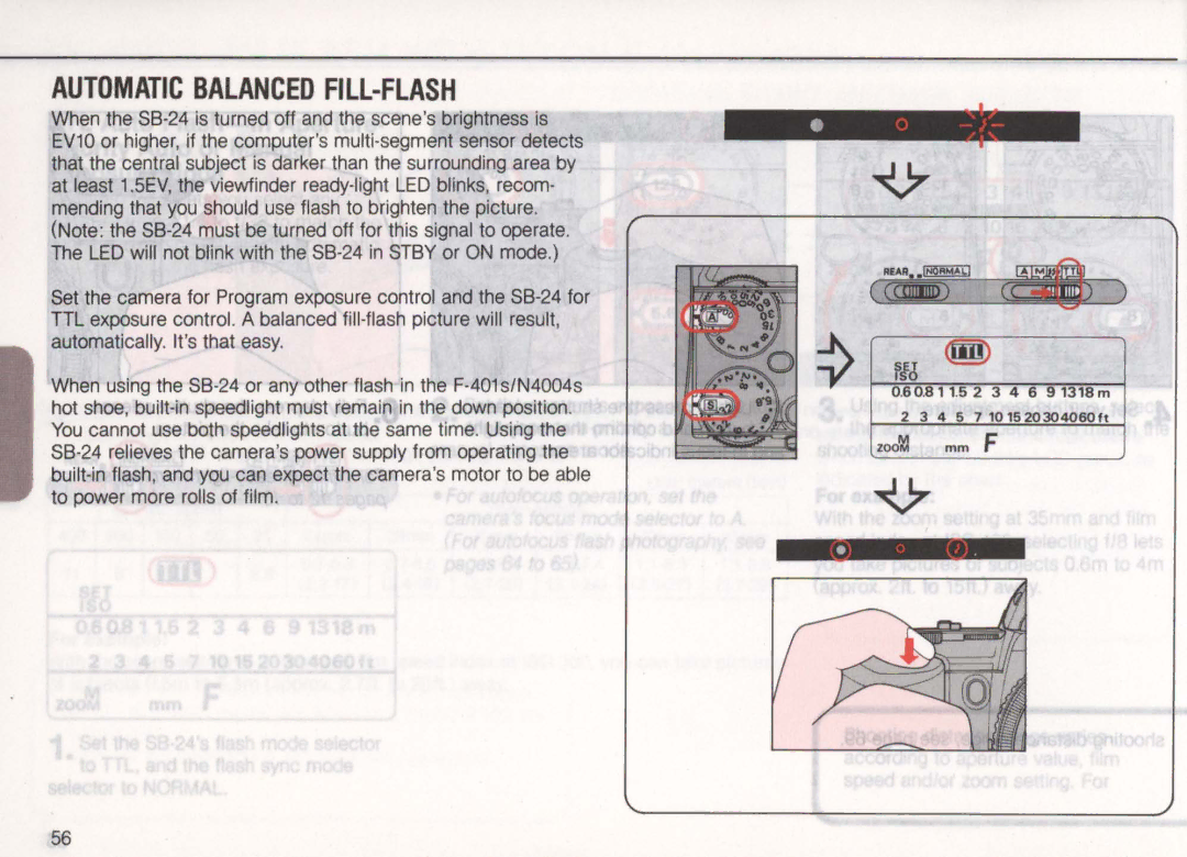 Nikon SB-24 instruction manual Automatic Balanced FILL-FLASH, FdJ 