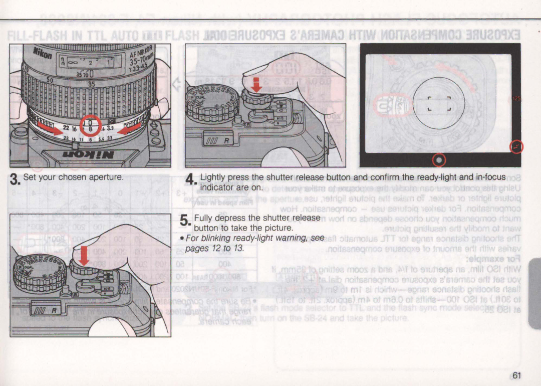 Nikon SB-24 instruction manual For blinking ready-light warning, see pages 12 to 