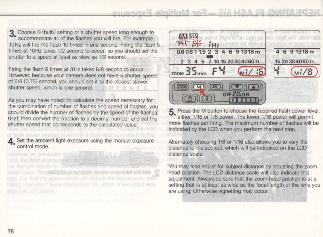 Nikon SB-24 instruction manual 60.811.52-3 4 6 91318m 4 6 91318m, 345 7101520304060ft 1520304060ft 