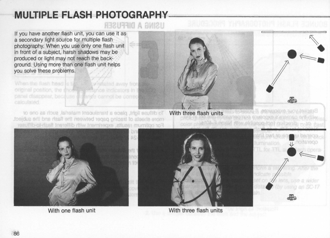 Nikon SB-24 instruction manual Multiple Flash PHOTOGRAPHY-----------~ 