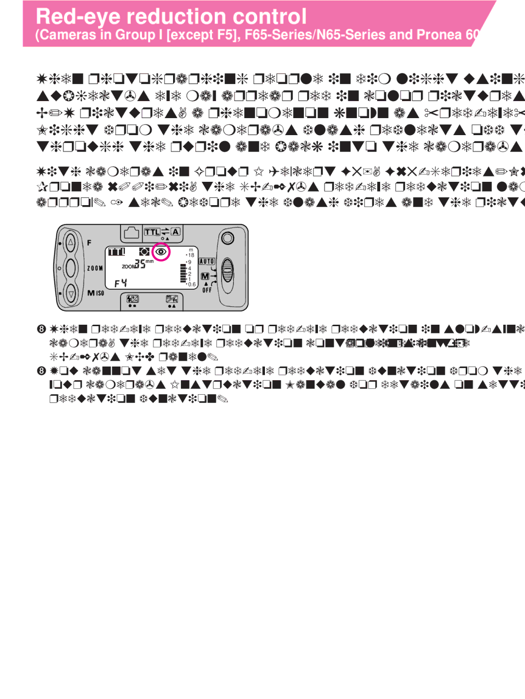 Nikon SB-27 instruction manual Red-eye reduction control 