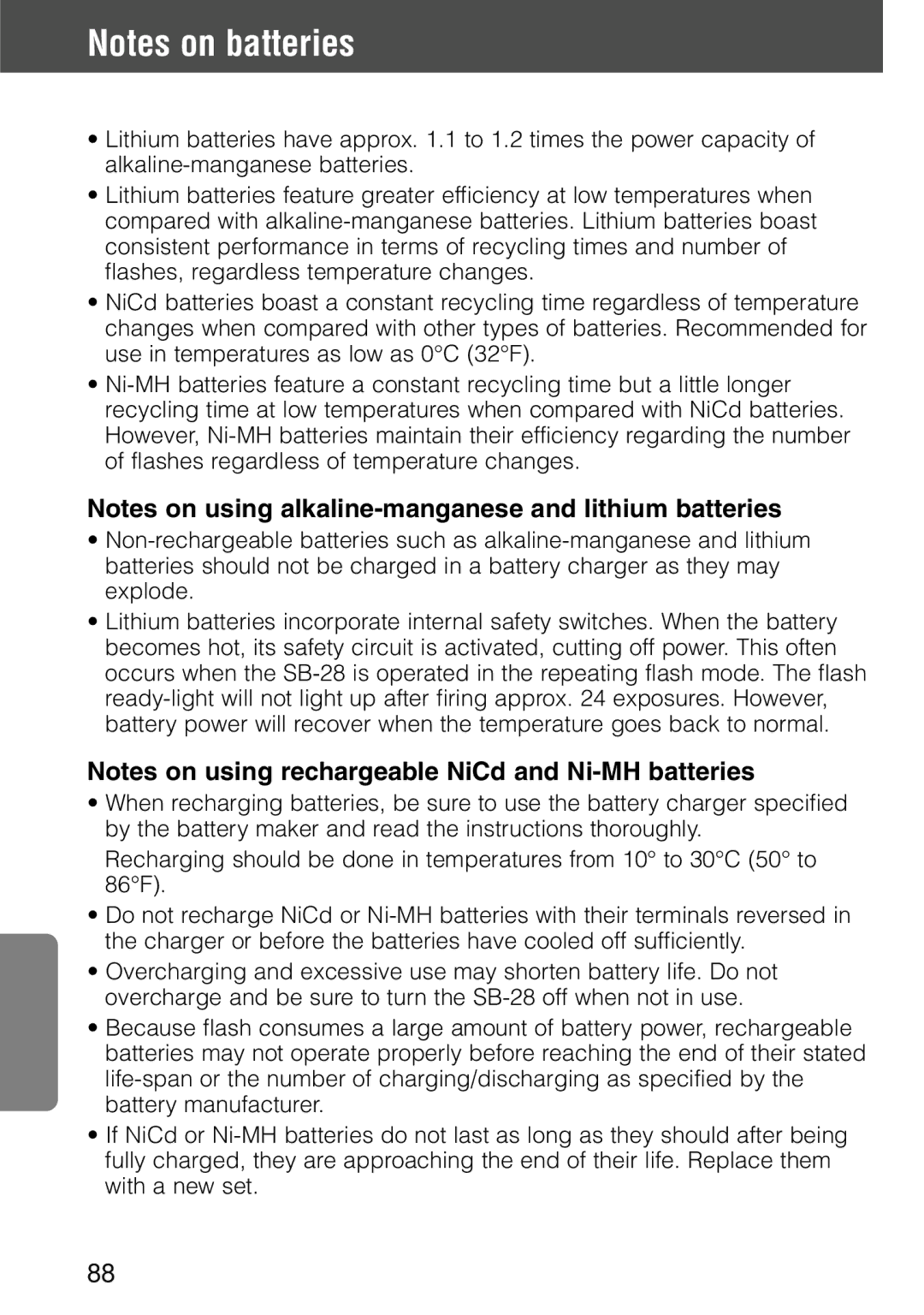 Nikon SB-28 instruction manual 