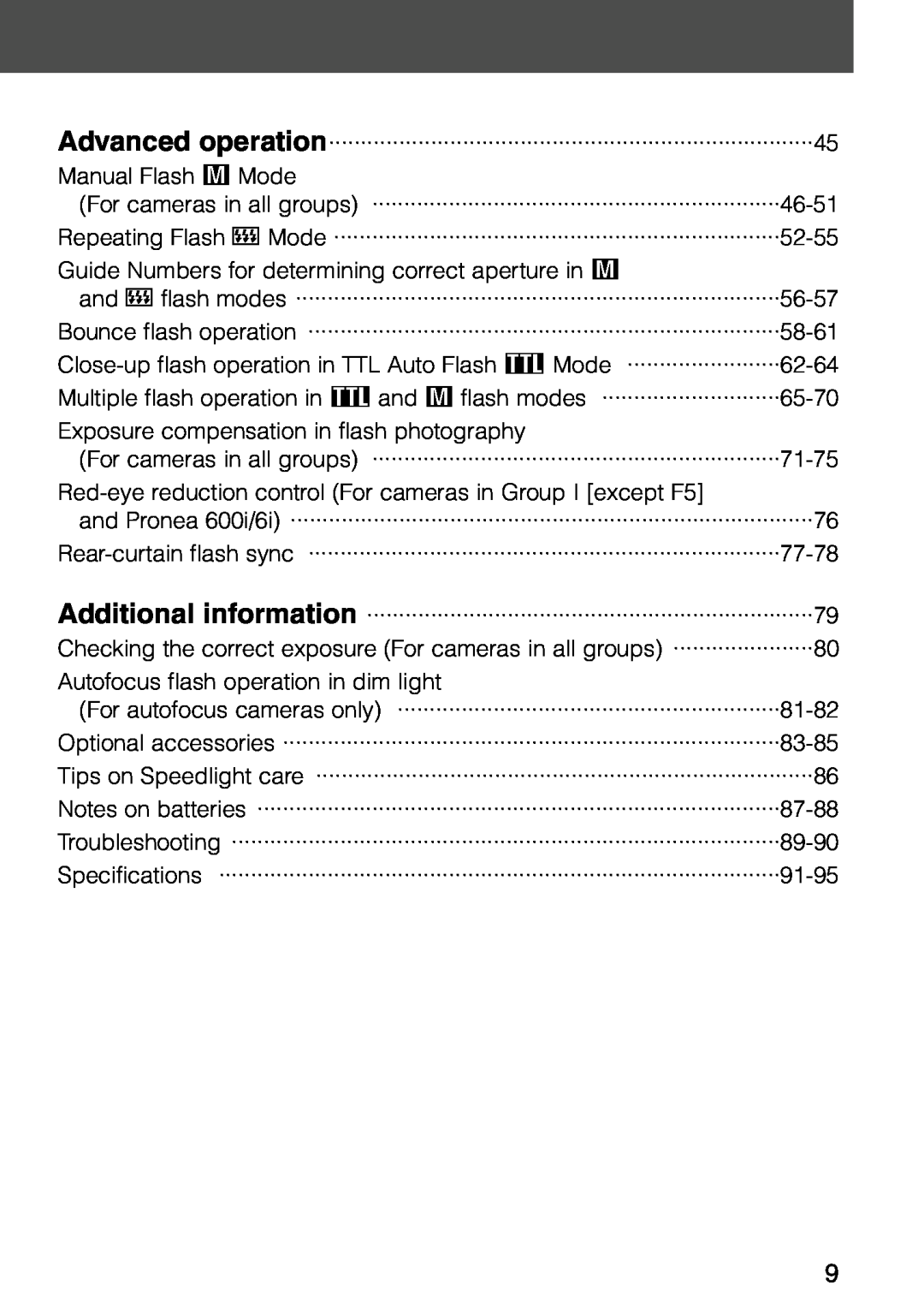 Nikon SB-28 instruction manual Manual Flash ƒ Mode 