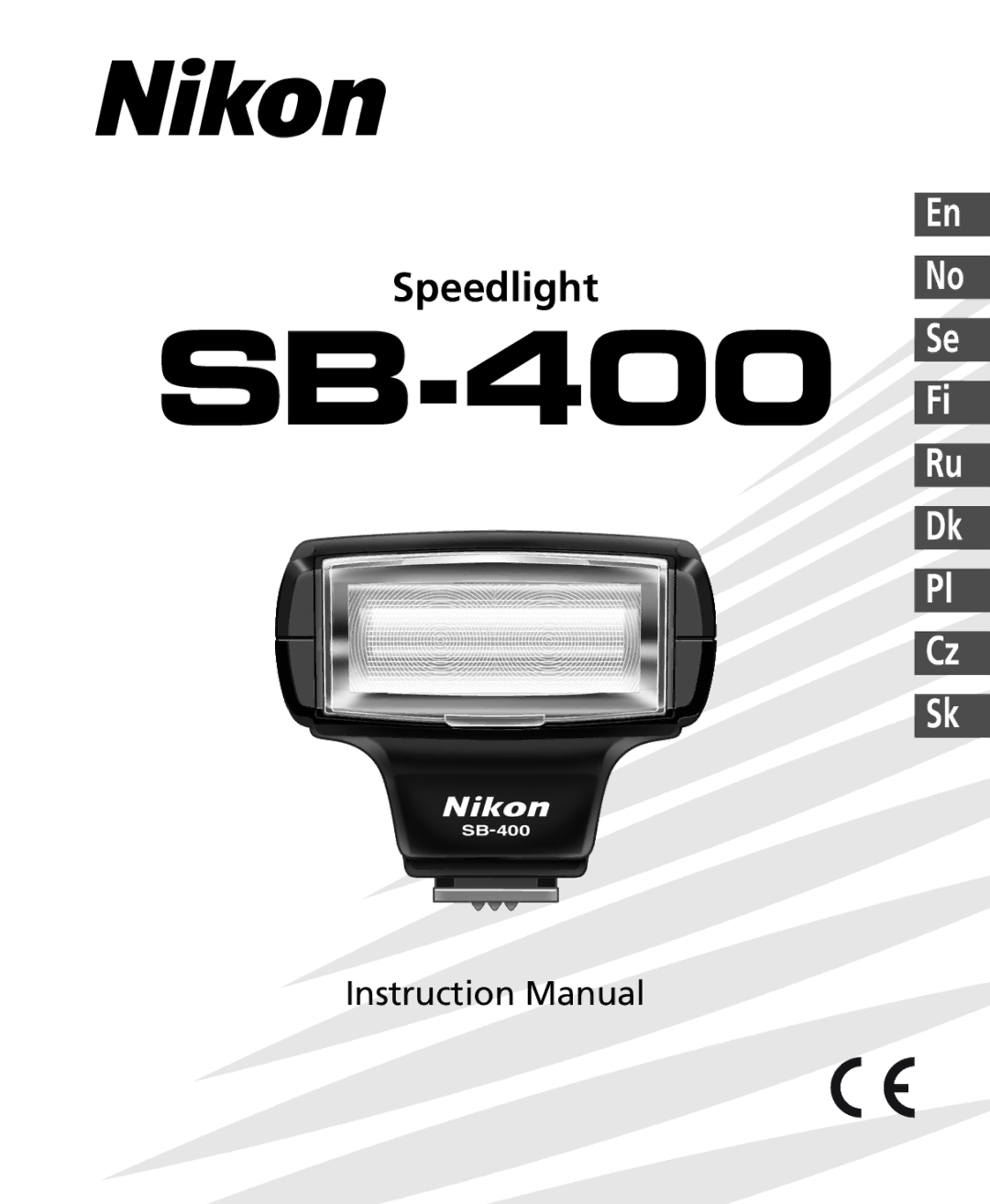 Nikon SB-400 instruction manual 