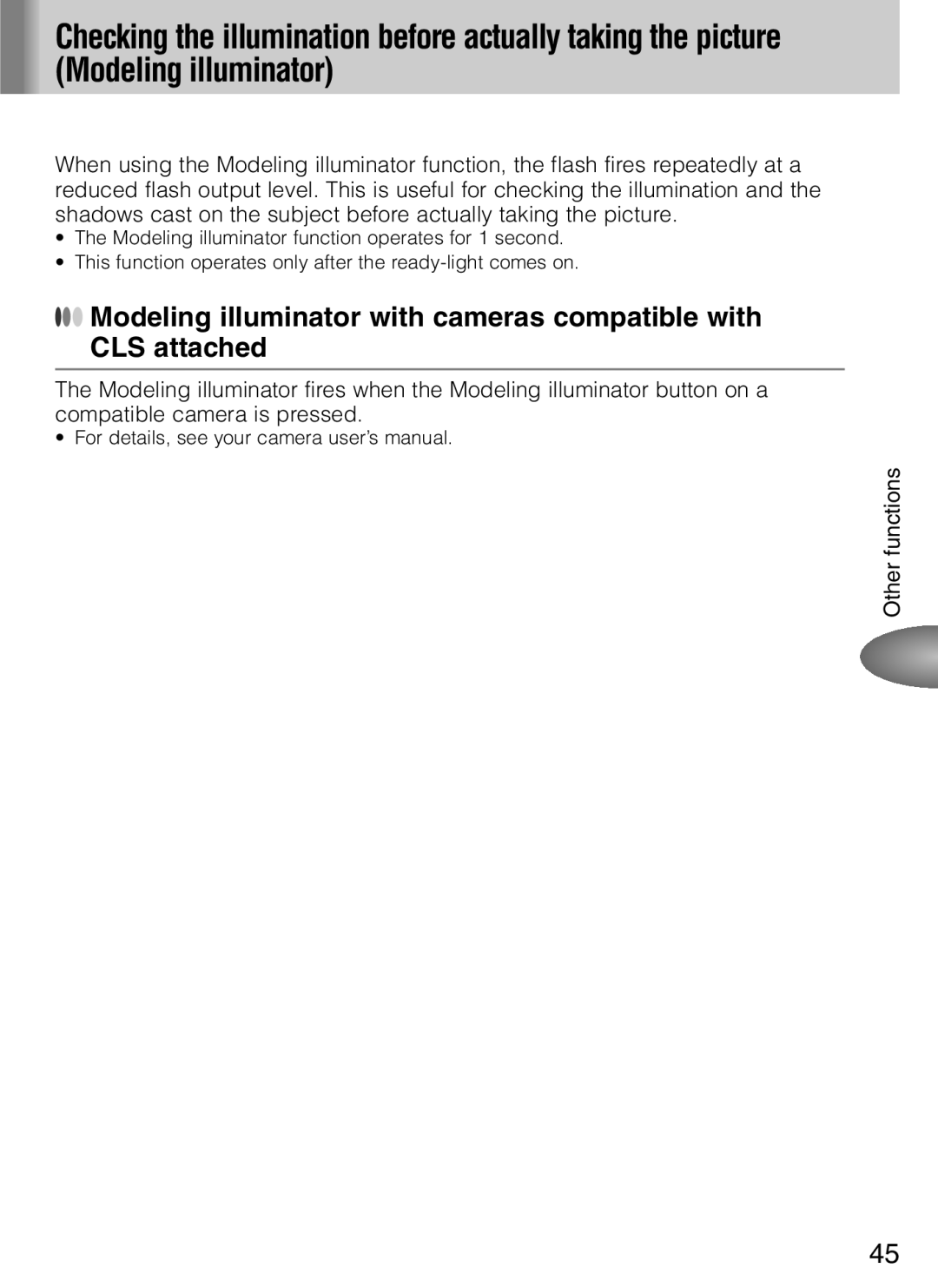 Nikon SB-600 user manual For details, see your camera user’s manual 