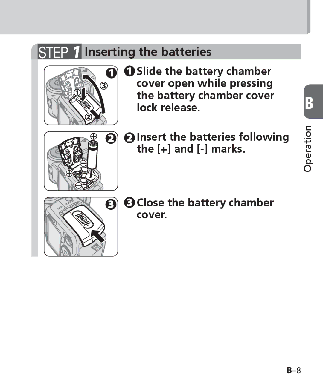 Nikon SB 700, SB-700 user manual Inserting the batteries 