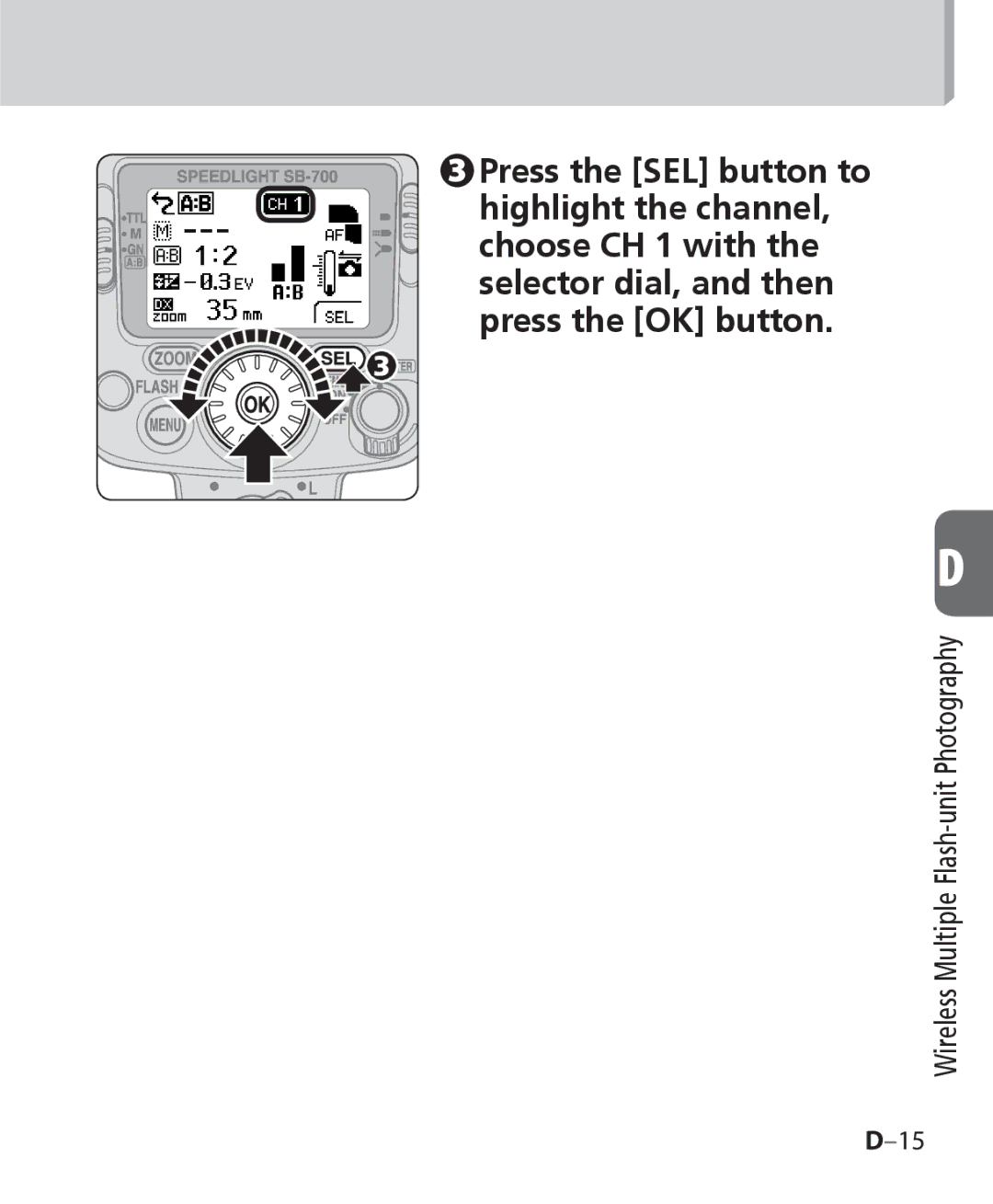 Nikon SB 700, SB-700 user manual Wireless Multiple Flash-unit Photography 