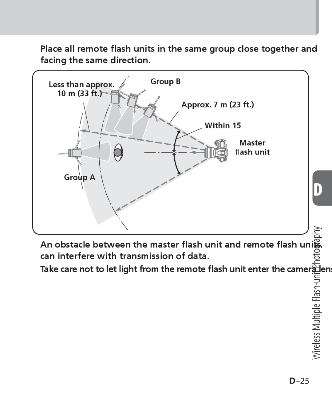 Nikon SB 700, SB-700 user manual Group B 