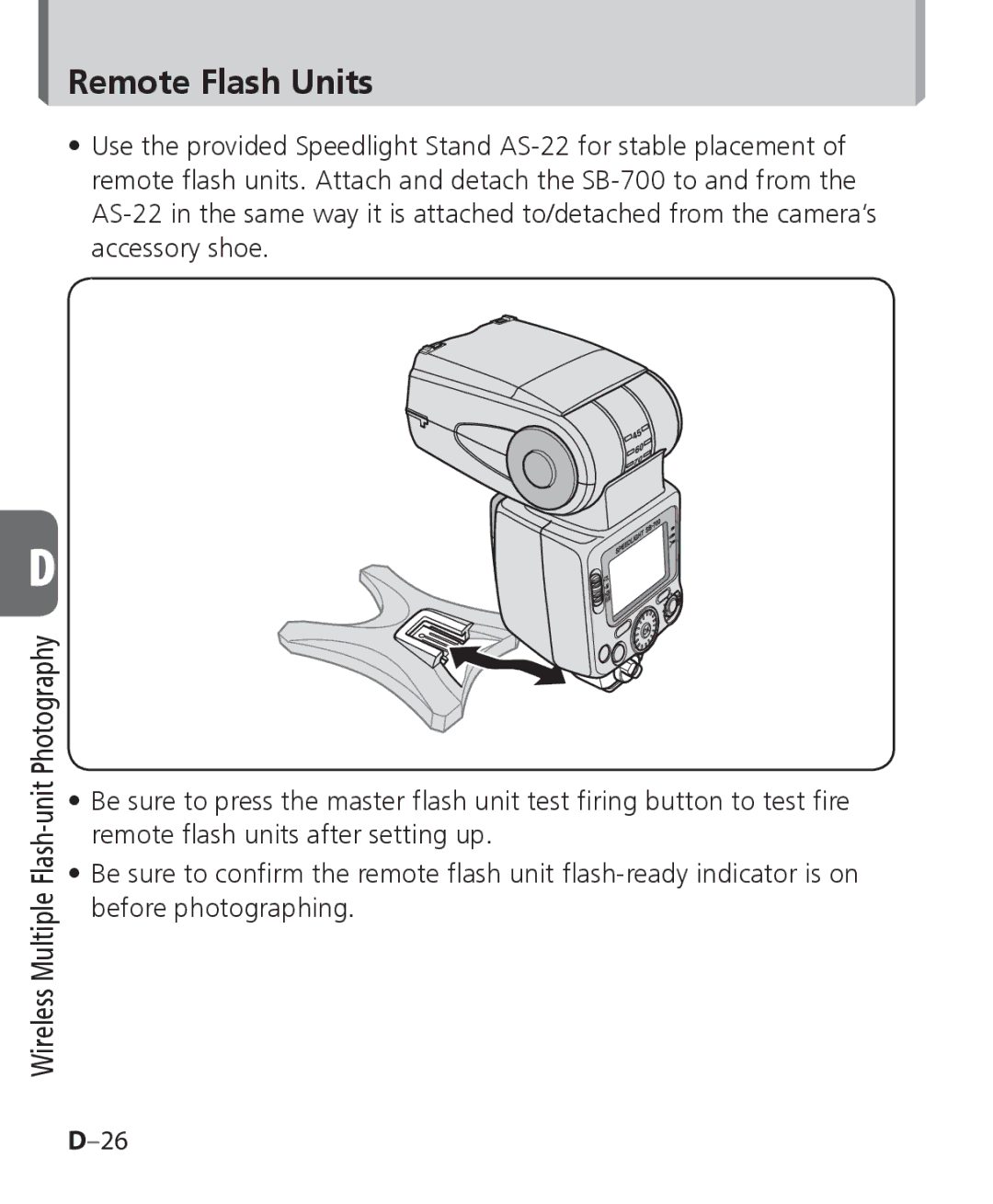 Nikon SB-700, SB 700 user manual Remote Flash Units 