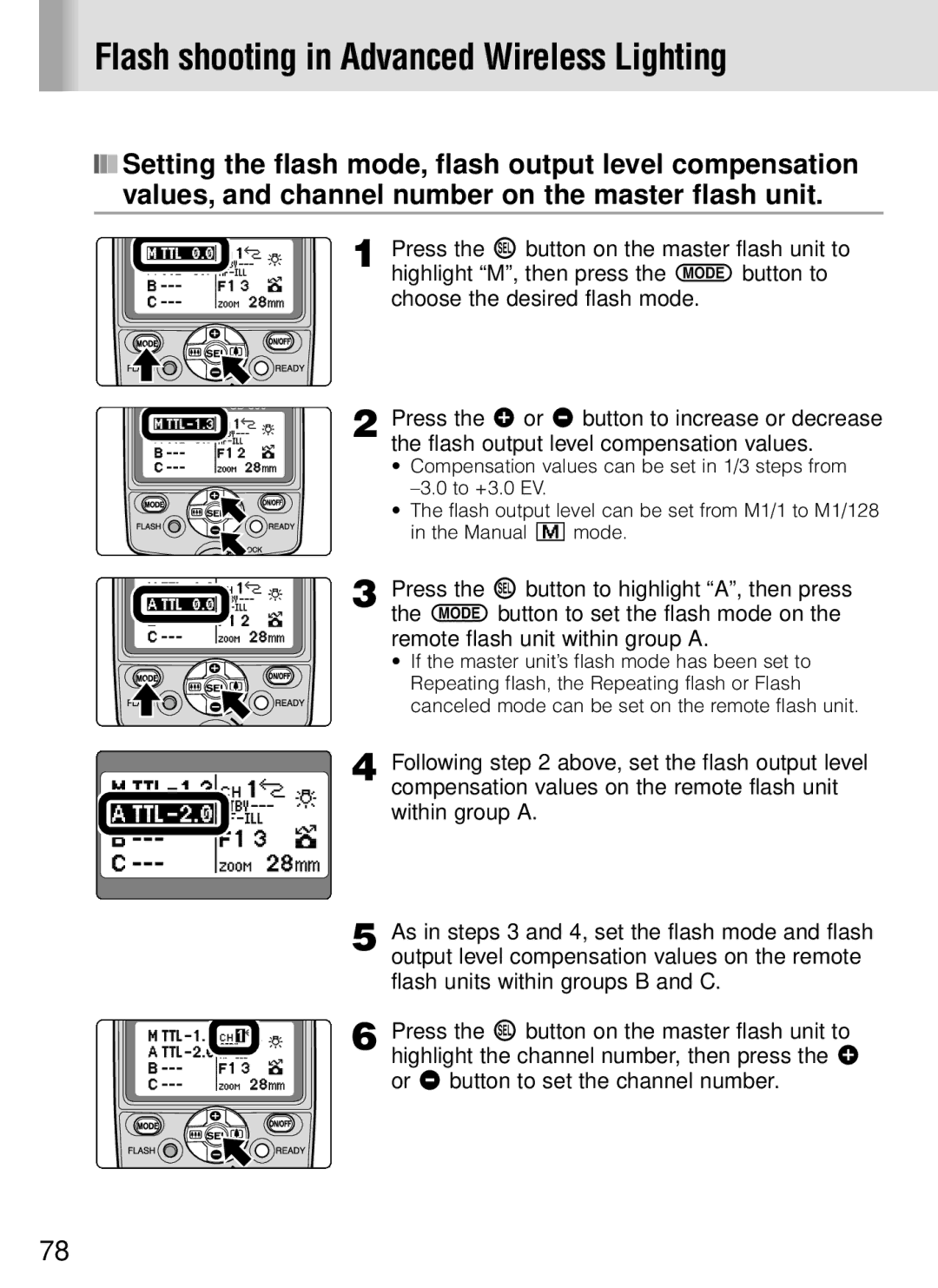 Nikon SB-800 instruction manual Flash shooting in Advanced Wireless Lighting 