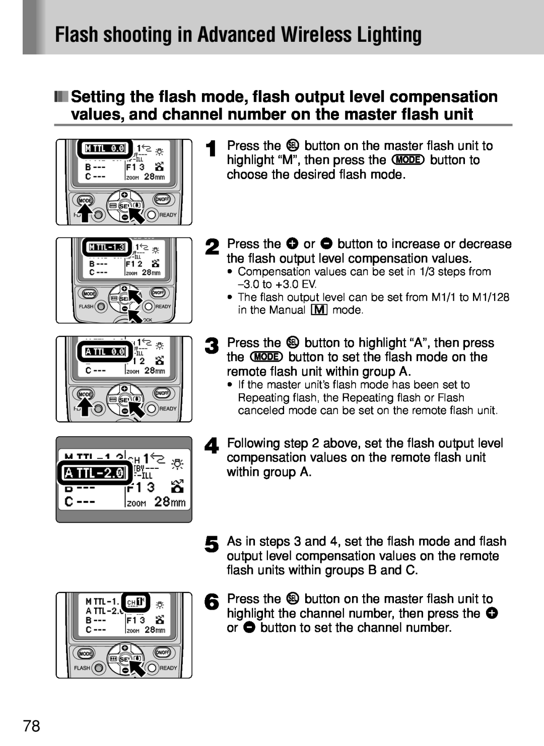 Nikon SB-800 instruction manual Flash shooting in Advanced Wireless Lighting 
