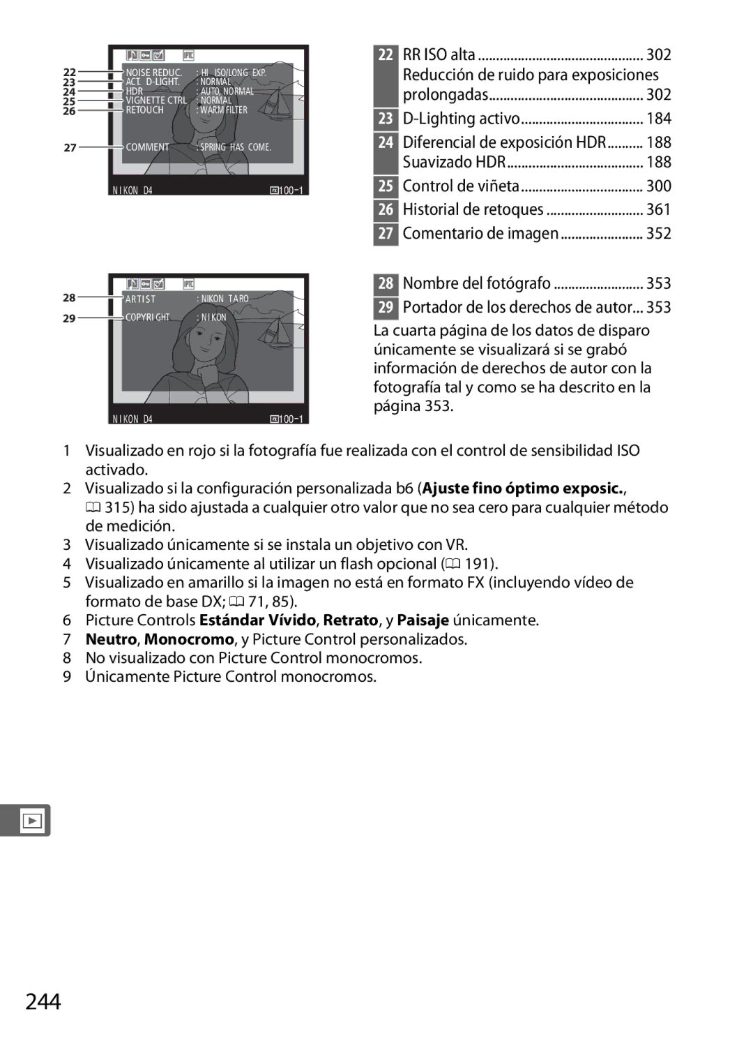 Nikon SB1L01 manual 244 