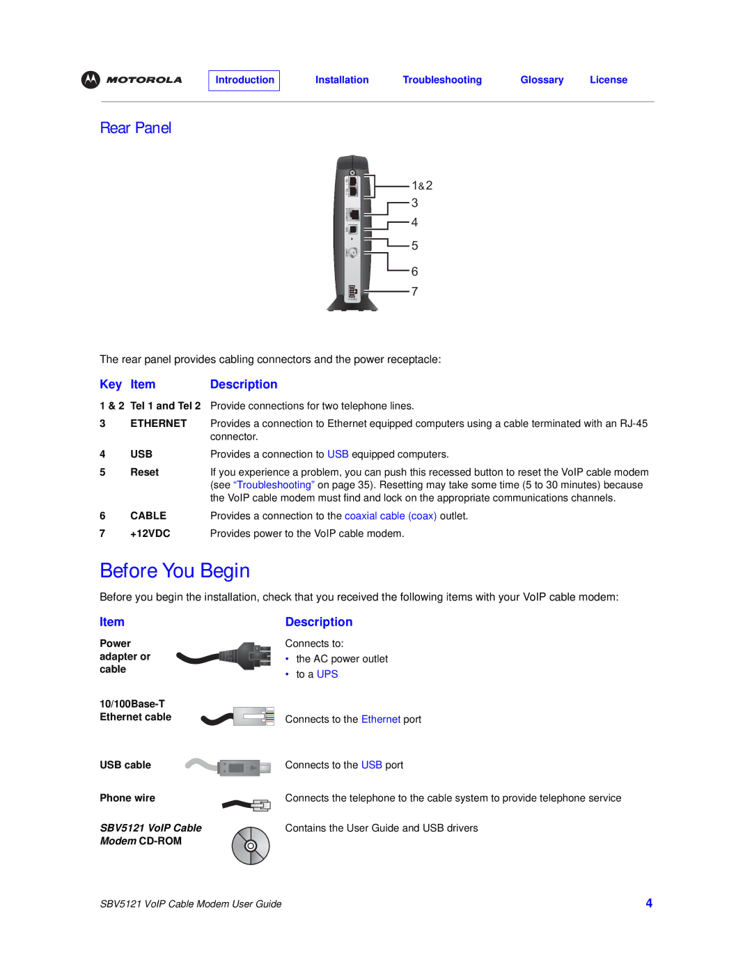 Nikon SBV5121 manual Before You Begin, Rear Panel, Reset, +12VDC 