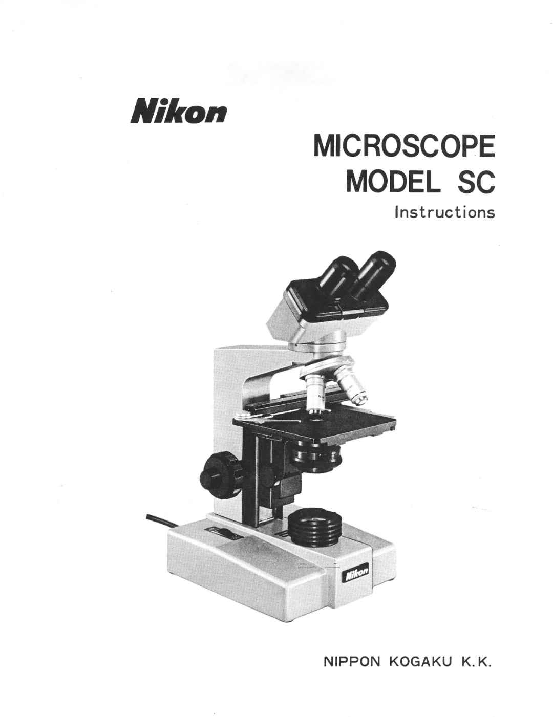 Nikon SC manual 