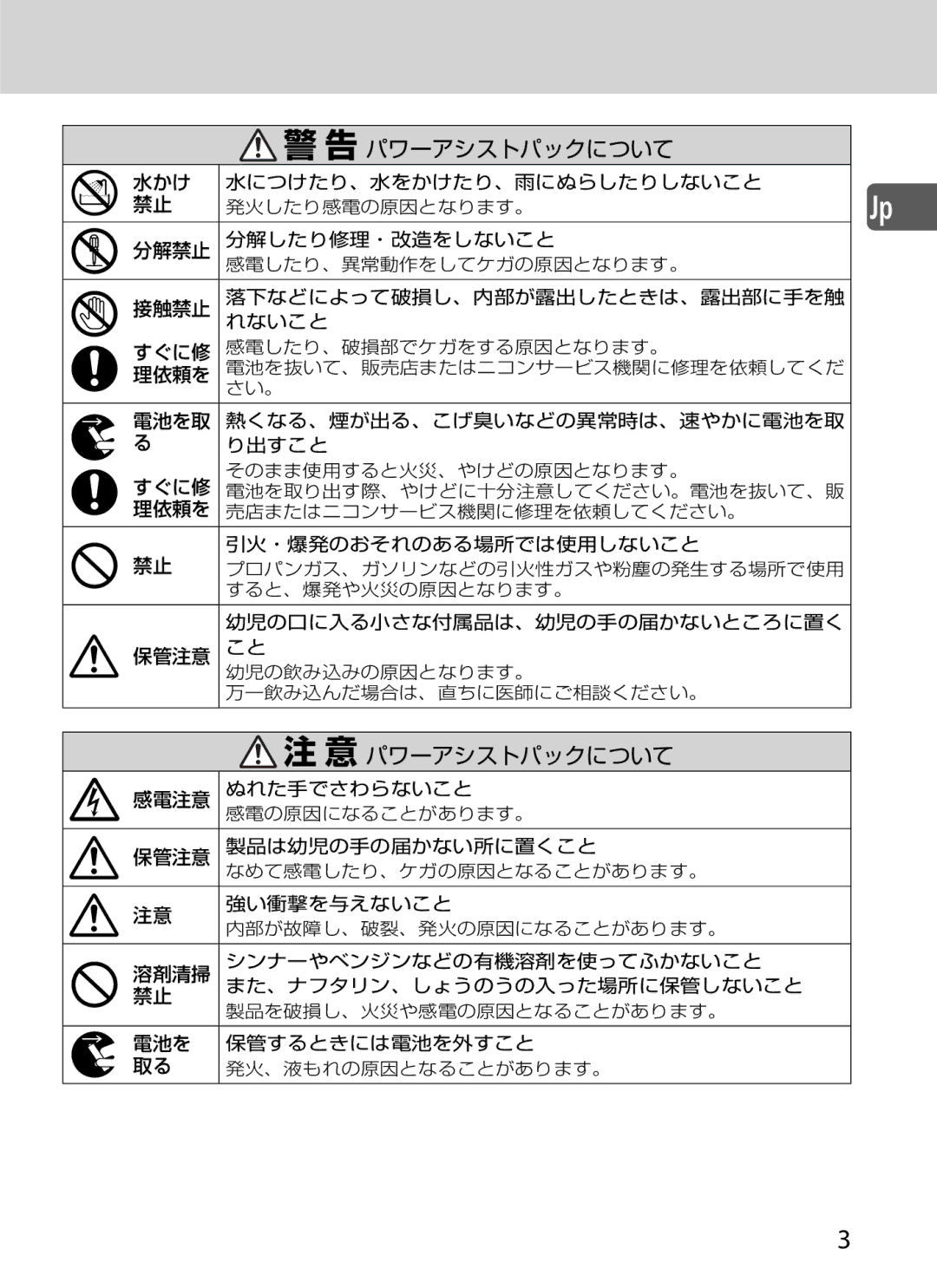 Nikon SD-9 user manual # 禁止 