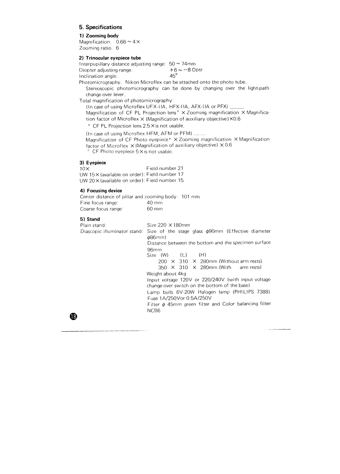 Nikon SMZ-10 manual 