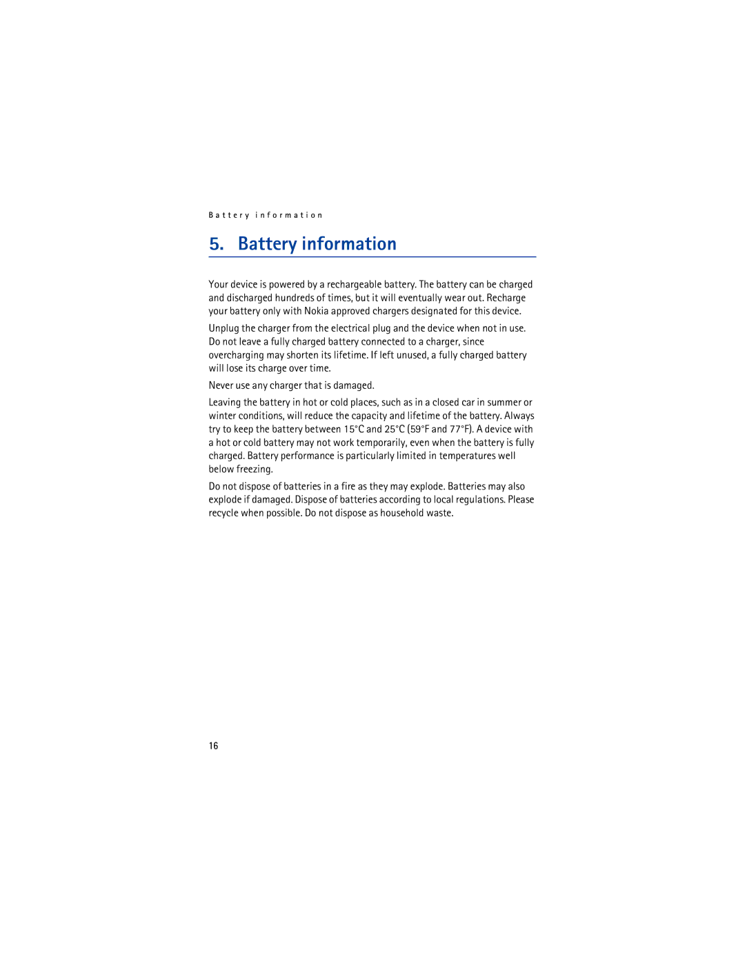 Nikon SU-27W manual Battery information 