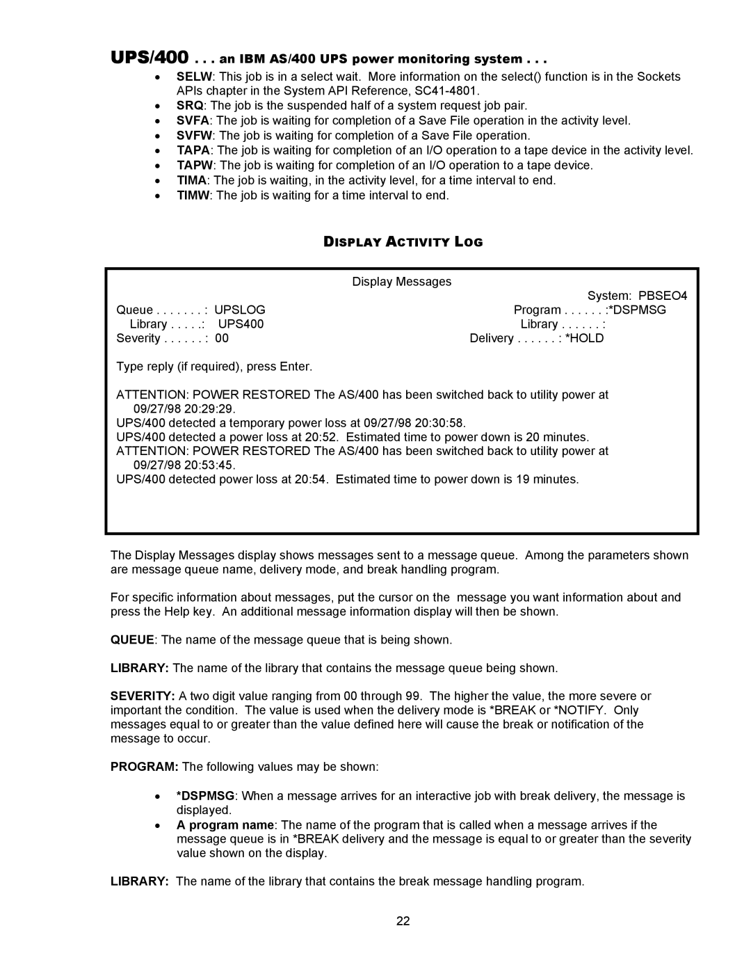 Nikon UPS installation instructions Display Activity LOG, Upslog 