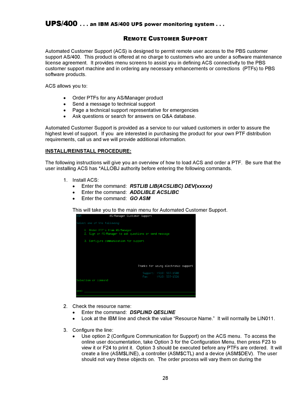 Nikon UPS installation instructions Remote Customer Support, INSTALL/REINSTALL Procedure 