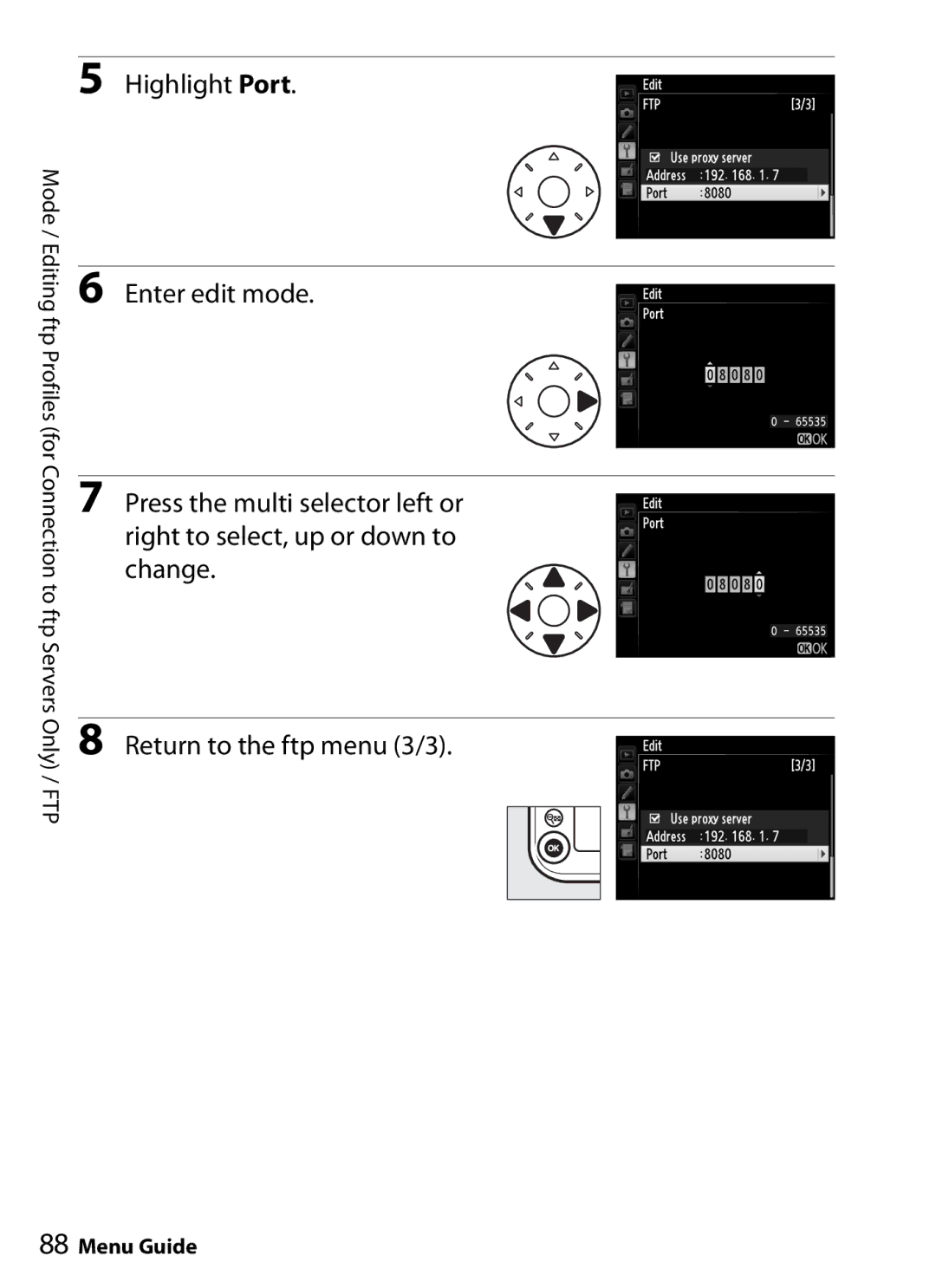 Nikon UT-1 user manual Highlight Port 