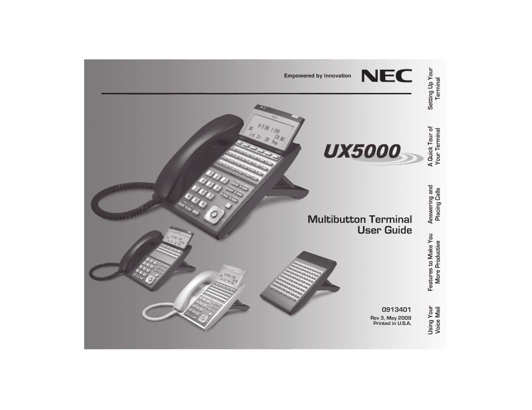 Nikon UX5000 manual Multibutton Terminal User Guide 