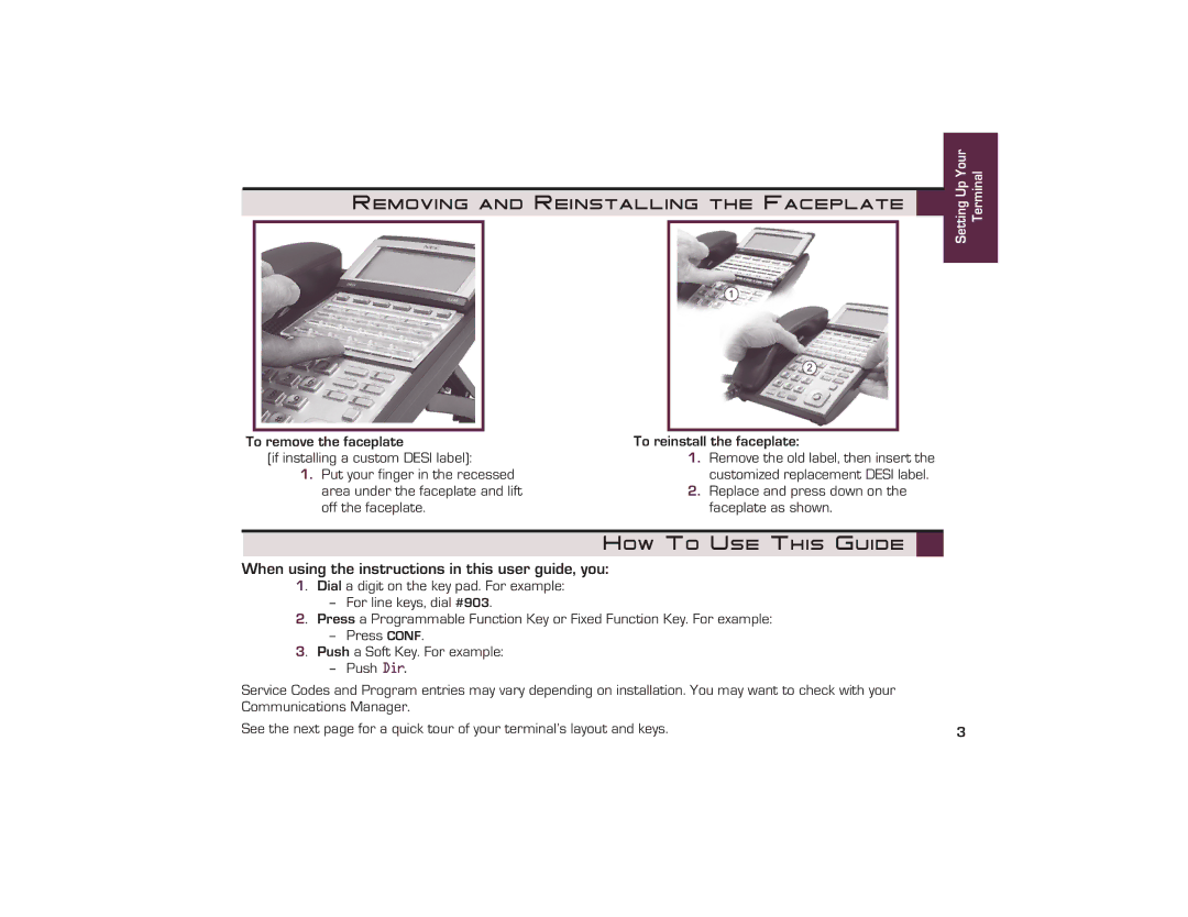 Nikon UX5000 manual Removing and Reinstalling the Faceplate, How To Use This Guide 