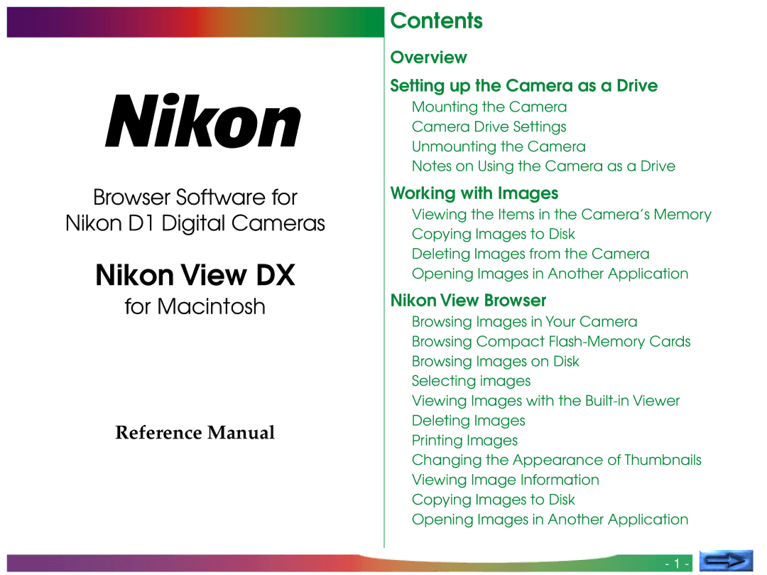 Nikon manual Nikon View DX 