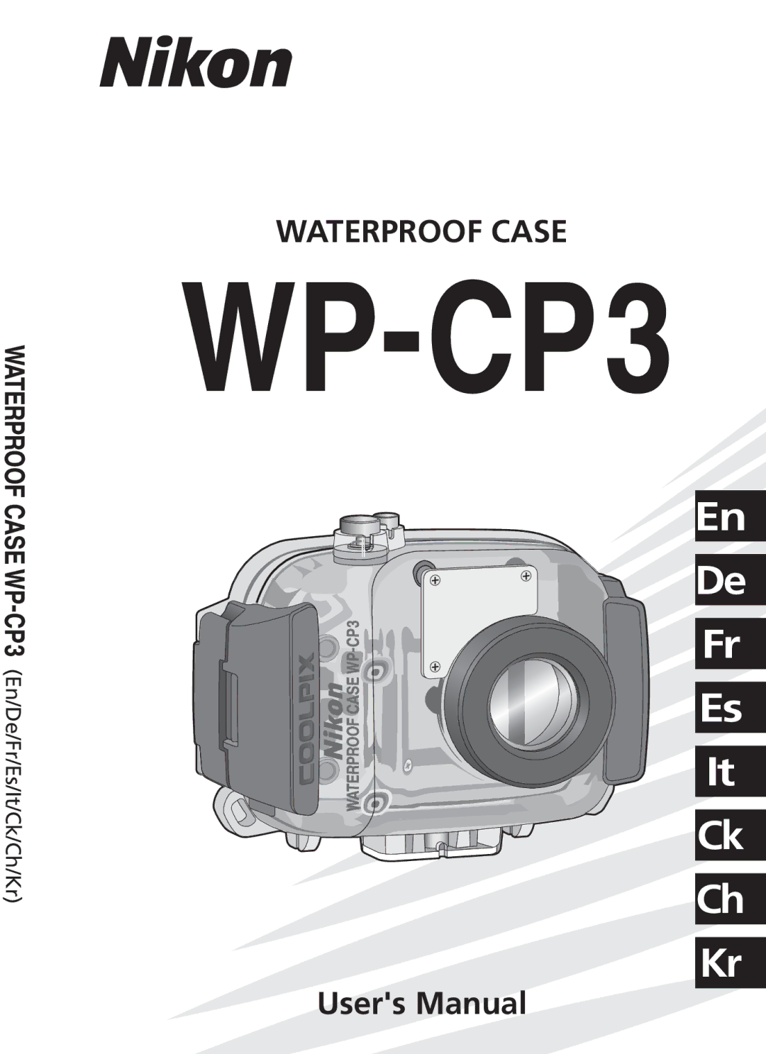 Nikon WP-CP3 user manual Waterproof Case 