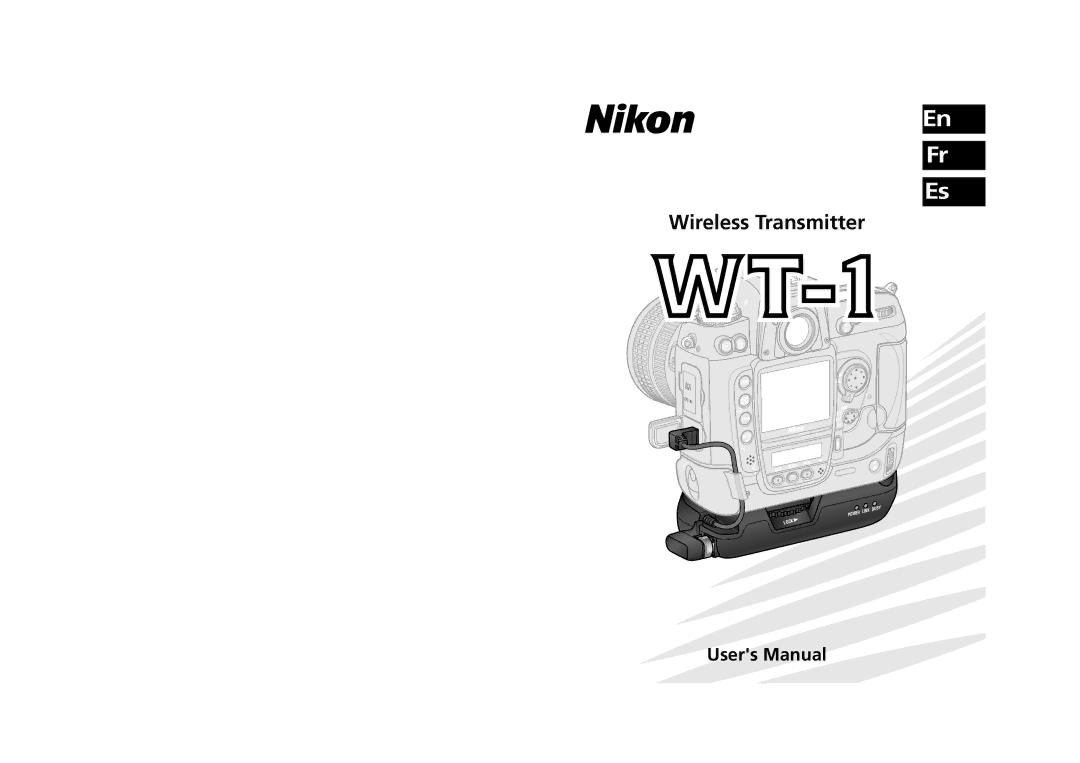 Nikon WT-1 user manual Wireless Transmitter 