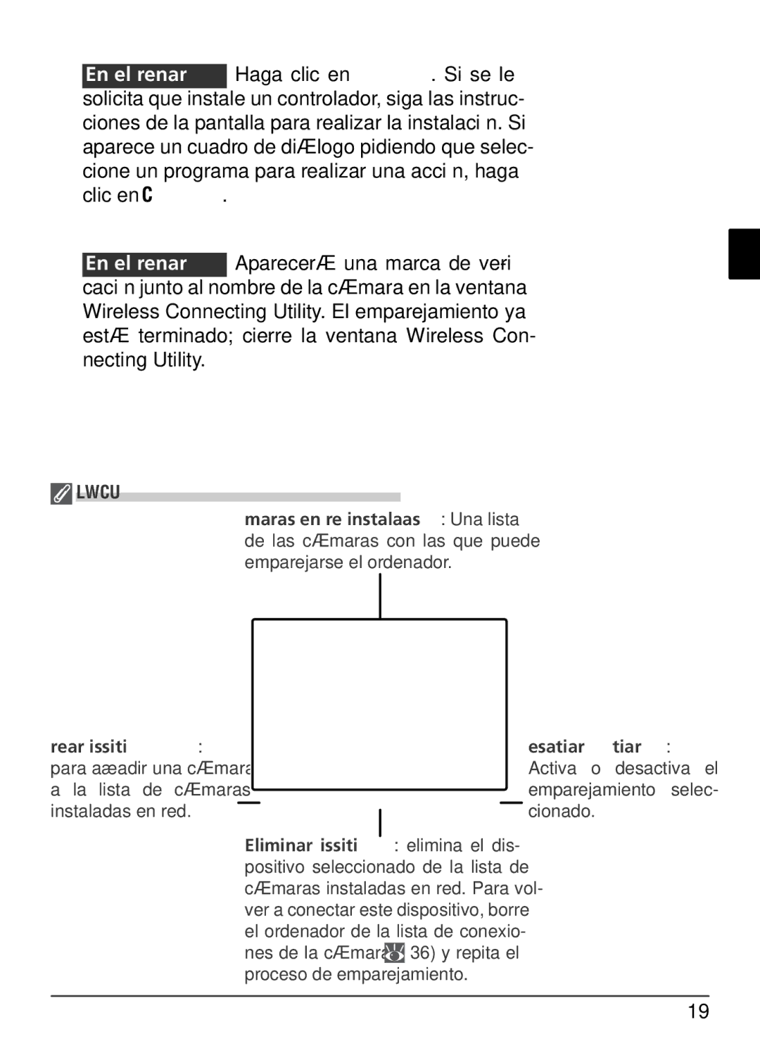 Nikon WT-2 user manual La ventana Wireless Connecting Utility 