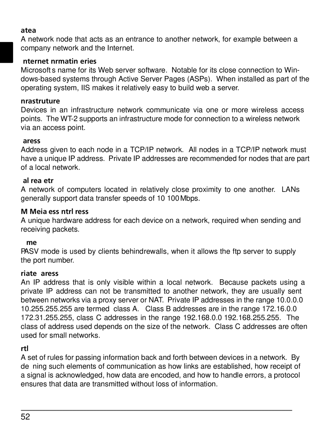 Nikon WT-2 Gateway, IIS Internet Information Services, Infrastructure, IP address, LAN Local Area Network, Pasv mode 